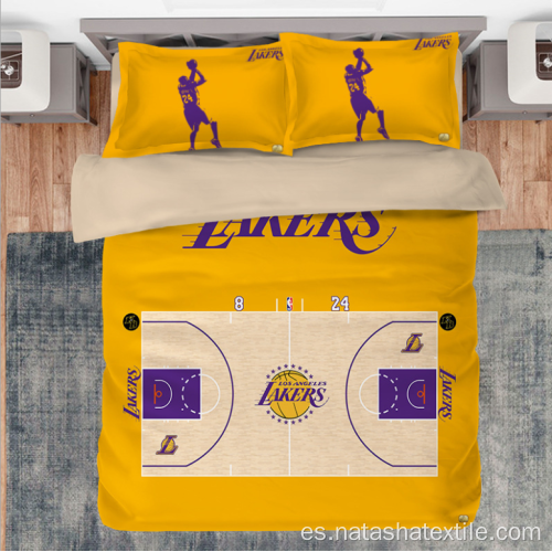 Juegos de cama de 3 piezas NBA Black No. 23